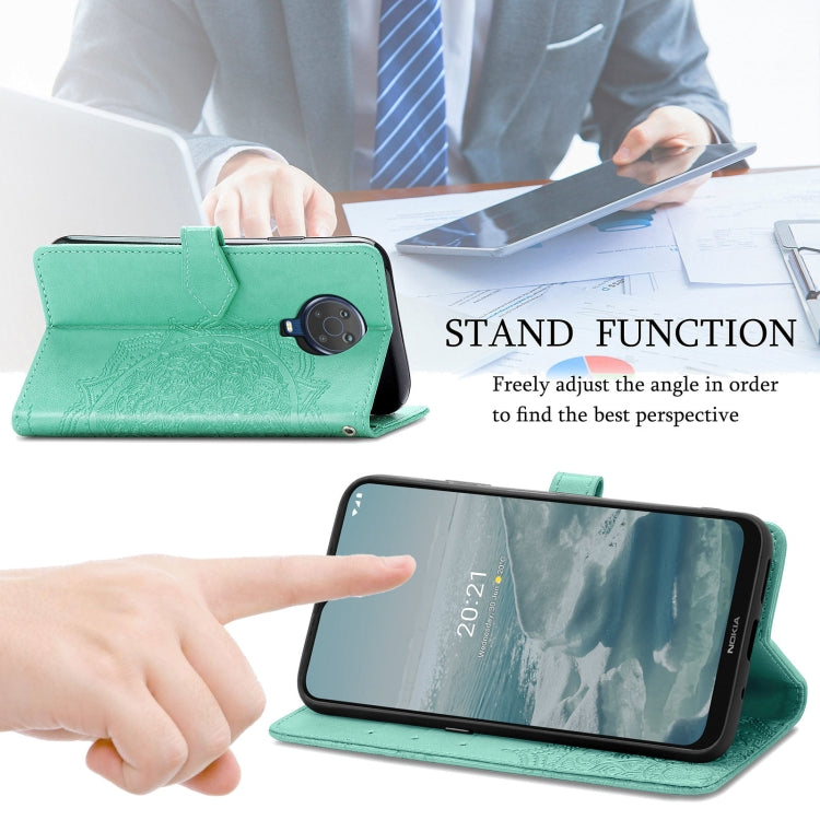 For Nokia 6.3 Mandala Embossing Pattern Horizontal Flip Leather Case with Holder & Card Slots & Wallet & Lanyard