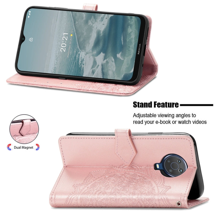 For Nokia 6.3 Mandala Embossing Pattern Horizontal Flip Leather Case with Holder & Card Slots & Wallet & Lanyard