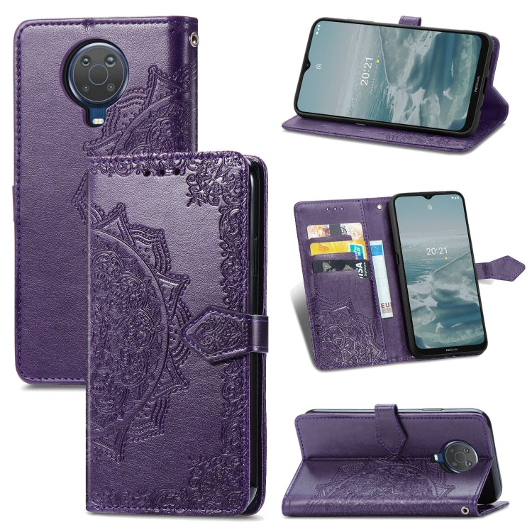 For Nokia 6.3 Mandala Embossing Pattern Horizontal Flip Leather Case with Holder & Card Slots & Wallet & Lanyard