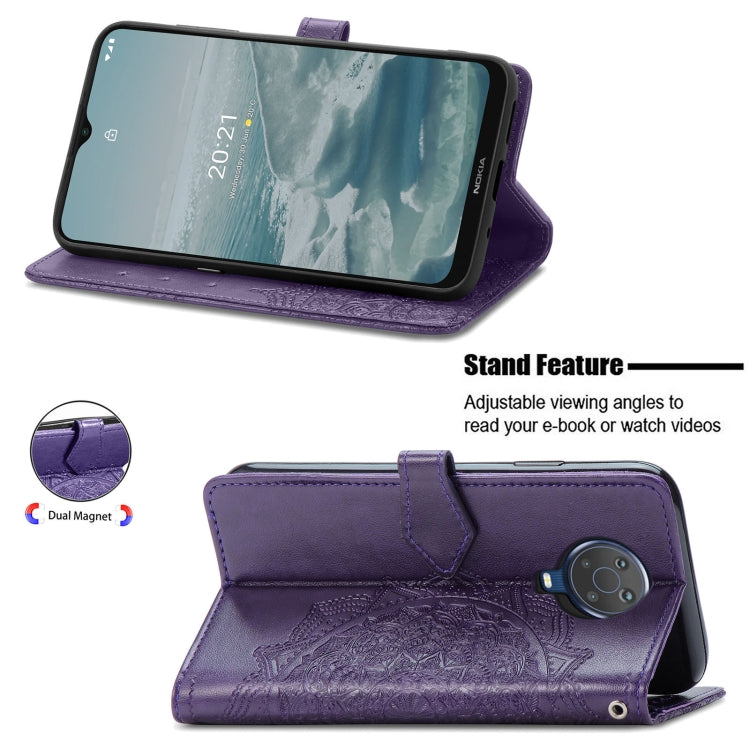 For Nokia 6.3 Mandala Embossing Pattern Horizontal Flip Leather Case with Holder & Card Slots & Wallet & Lanyard