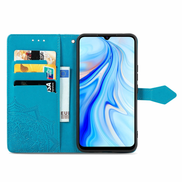 For vivo V20 SE Mandala Embossing Pattern Horizontal Flip Leather Case with Holder & Card Slots & Wallet & Lanyard