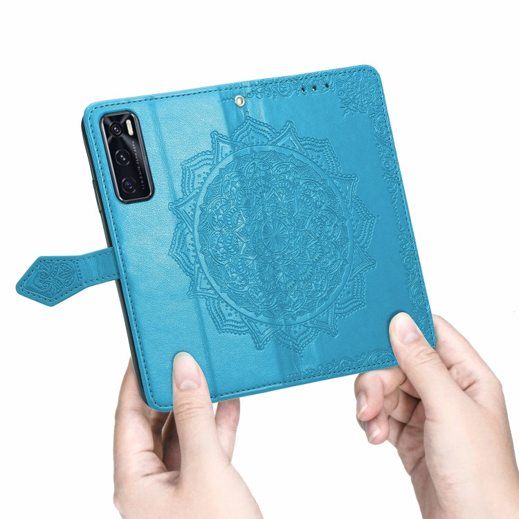 For vivo V20 SE Mandala Embossing Pattern Horizontal Flip Leather Case with Holder & Card Slots & Wallet & Lanyard