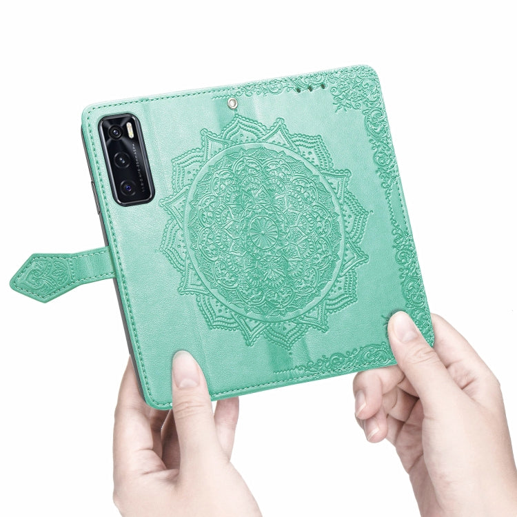 For vivo V20 SE Mandala Embossing Pattern Horizontal Flip Leather Case with Holder & Card Slots & Wallet & Lanyard