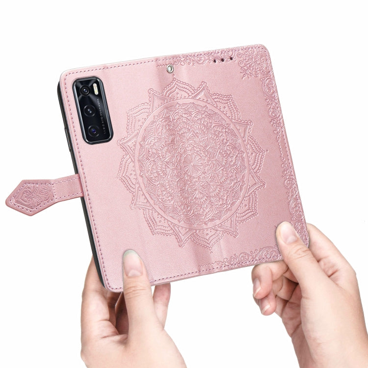 For vivo V20 SE Mandala Embossing Pattern Horizontal Flip Leather Case with Holder & Card Slots & Wallet & Lanyard