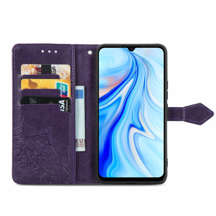 For vivo V20 SE Mandala Embossing Pattern Horizontal Flip Leather Case with Holder & Card Slots & Wallet & Lanyard
