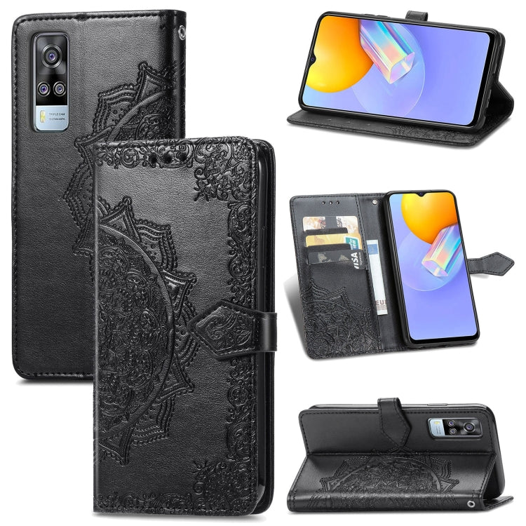 For vivo Y51 Mandala Embossing Pattern Horizontal Flip Leather Case with Holder & Card Slots & Wallet & Lanyard