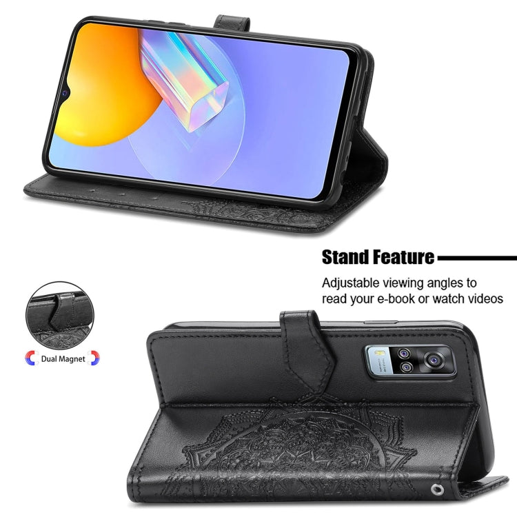 For vivo Y51 Mandala Embossing Pattern Horizontal Flip Leather Case with Holder & Card Slots & Wallet & Lanyard