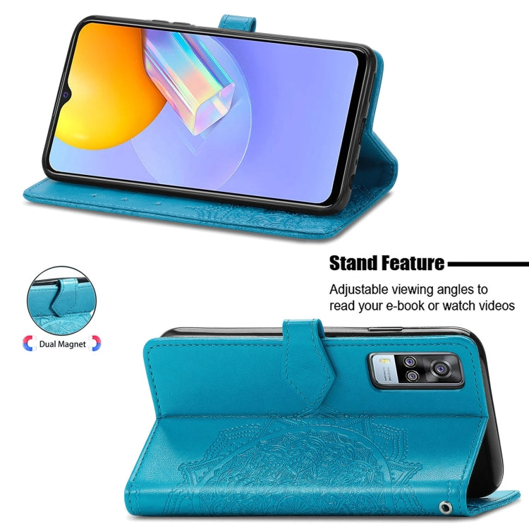 For vivo Y51 Mandala Embossing Pattern Horizontal Flip Leather Case with Holder & Card Slots & Wallet & Lanyard