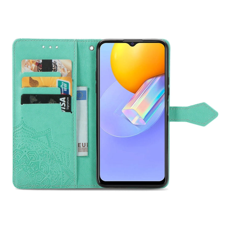 For vivo Y51 Mandala Embossing Pattern Horizontal Flip Leather Case with Holder & Card Slots & Wallet & Lanyard