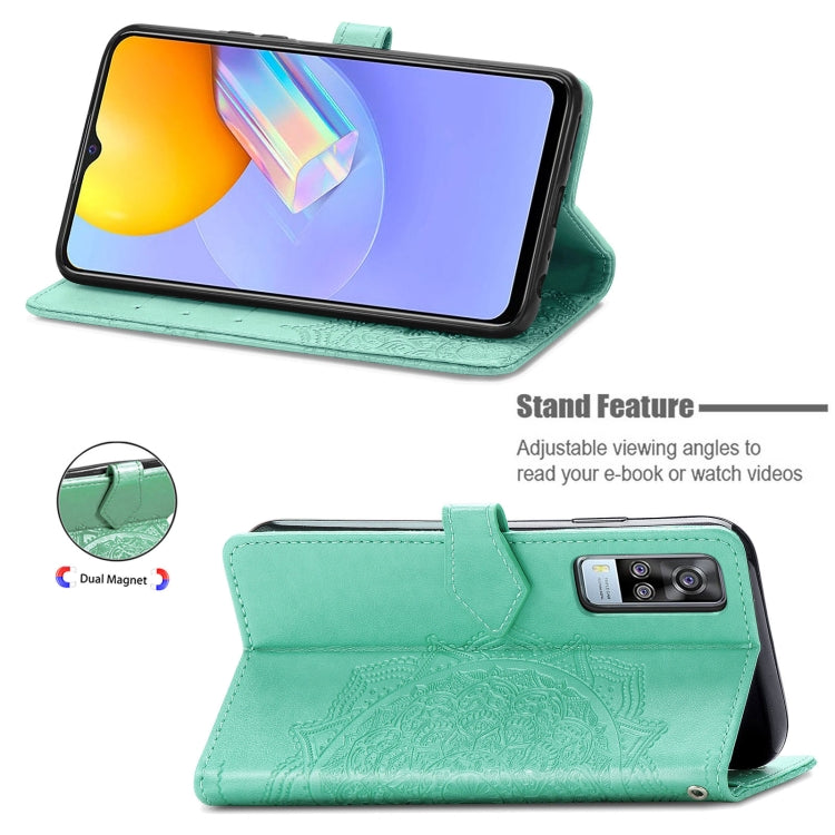 For vivo Y51 Mandala Embossing Pattern Horizontal Flip Leather Case with Holder & Card Slots & Wallet & Lanyard