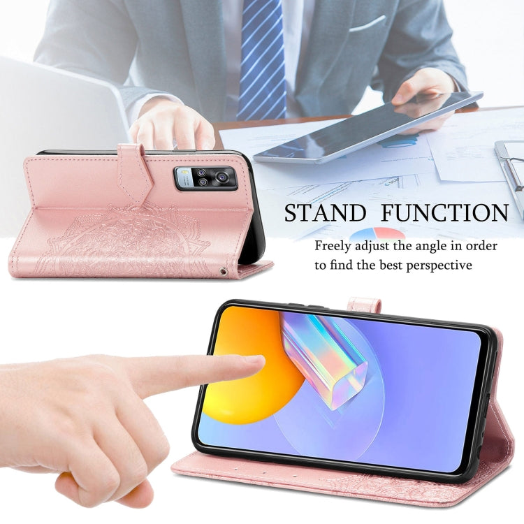 For vivo Y51 Mandala Embossing Pattern Horizontal Flip Leather Case with Holder & Card Slots & Wallet & Lanyard