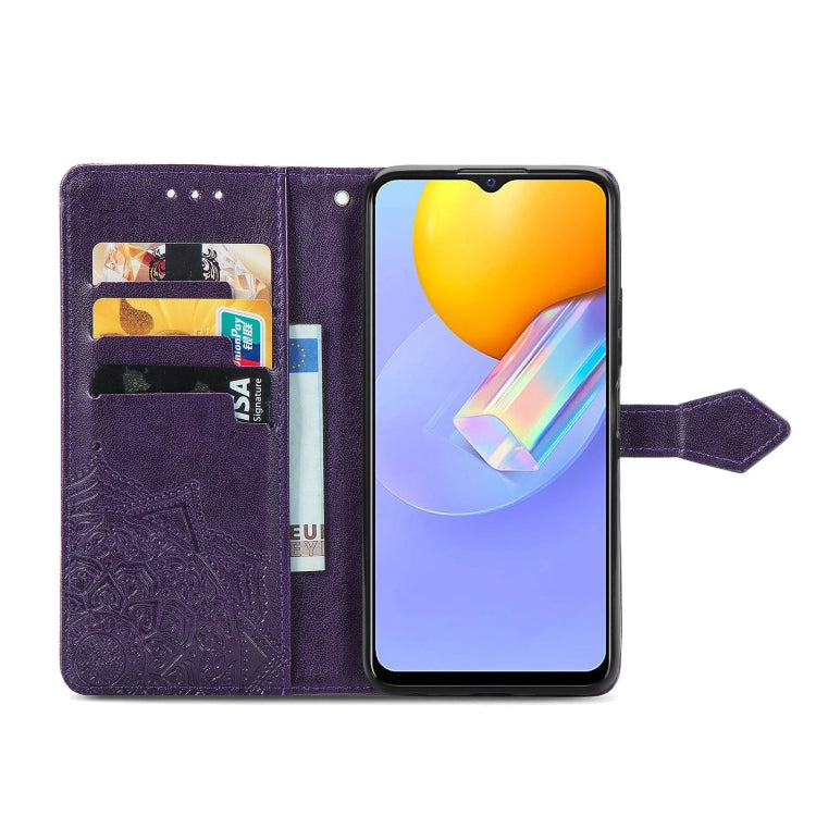 For vivo Y51 Mandala Embossing Pattern Horizontal Flip Leather Case with Holder & Card Slots & Wallet & Lanyard