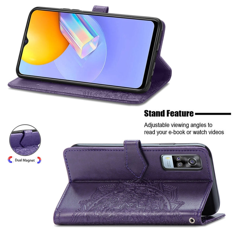 For vivo Y51 Mandala Embossing Pattern Horizontal Flip Leather Case with Holder & Card Slots & Wallet & Lanyard
