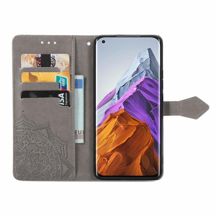 For Xiaomi Mi 11 Pro Mandala Embossing Pattern Horizontal Flip Leather Case with Holder & Card Slots & Wallet & Lanyard