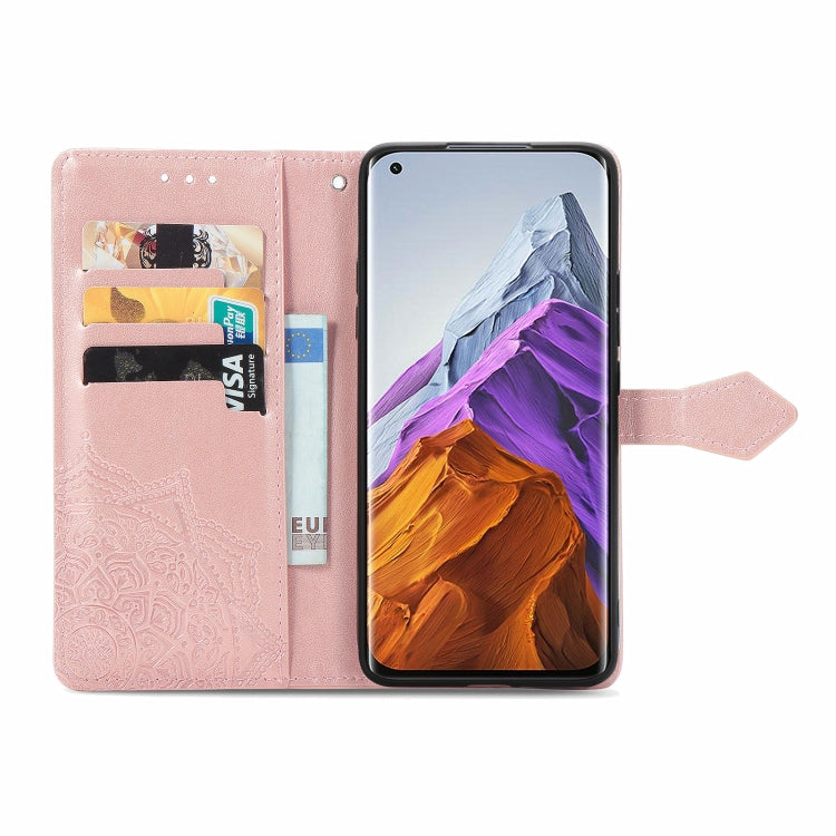 For Xiaomi Mi 11 Pro Mandala Embossing Pattern Horizontal Flip Leather Case with Holder & Card Slots & Wallet & Lanyard