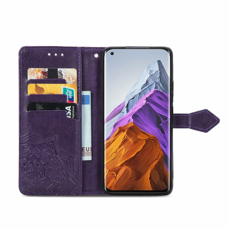 For Xiaomi Mi 11 Pro Mandala Embossing Pattern Horizontal Flip Leather Case with Holder & Card Slots & Wallet & Lanyard