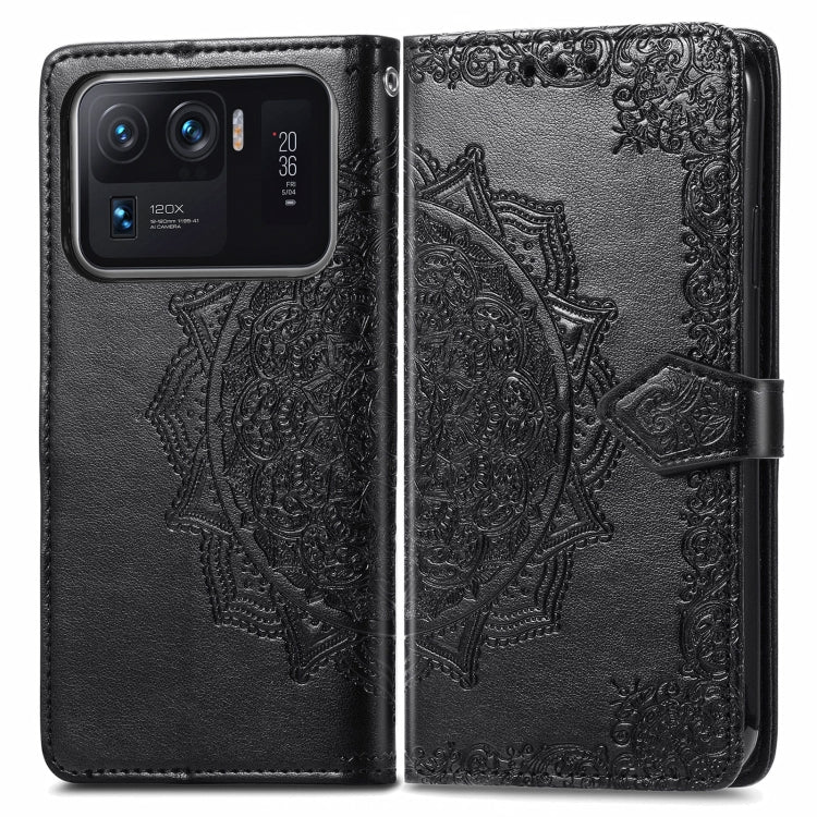 For Xiaomi Mi 11 Ultra Mandala Embossing Pattern Horizontal Flip Leather Case with Holder & Card Slots & Wallet & Lanyard