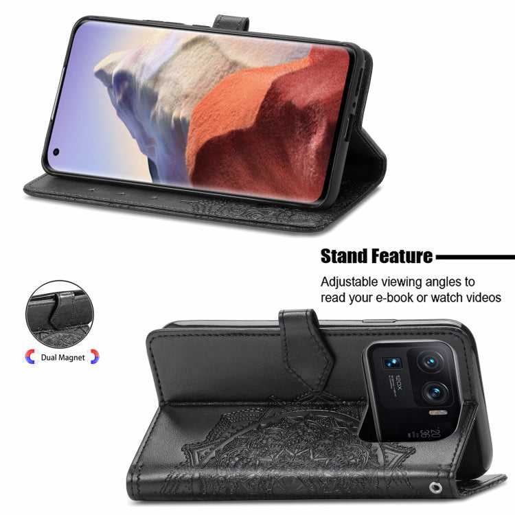 For Xiaomi Mi 11 Ultra Mandala Embossing Pattern Horizontal Flip Leather Case with Holder & Card Slots & Wallet & Lanyard