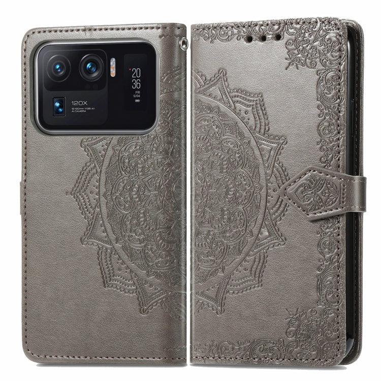 For Xiaomi Mi 11 Ultra Mandala Embossing Pattern Horizontal Flip Leather Case with Holder & Card Slots & Wallet & Lanyard
