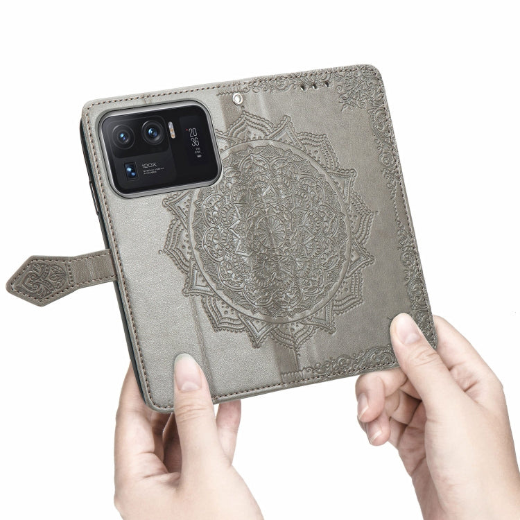 For Xiaomi Mi 11 Ultra Mandala Embossing Pattern Horizontal Flip Leather Case with Holder & Card Slots & Wallet & Lanyard