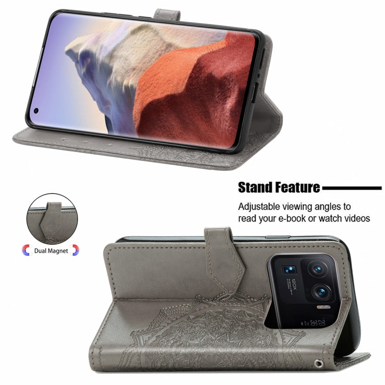 For Xiaomi Mi 11 Ultra Mandala Embossing Pattern Horizontal Flip Leather Case with Holder & Card Slots & Wallet & Lanyard