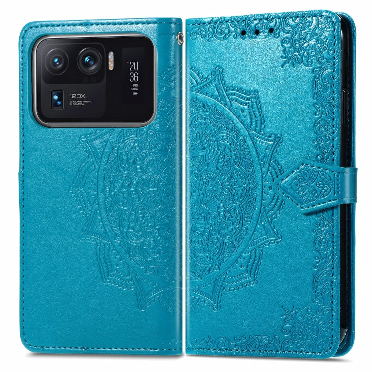 For Xiaomi Mi 11 Ultra Mandala Embossing Pattern Horizontal Flip Leather Case with Holder & Card Slots & Wallet & Lanyard