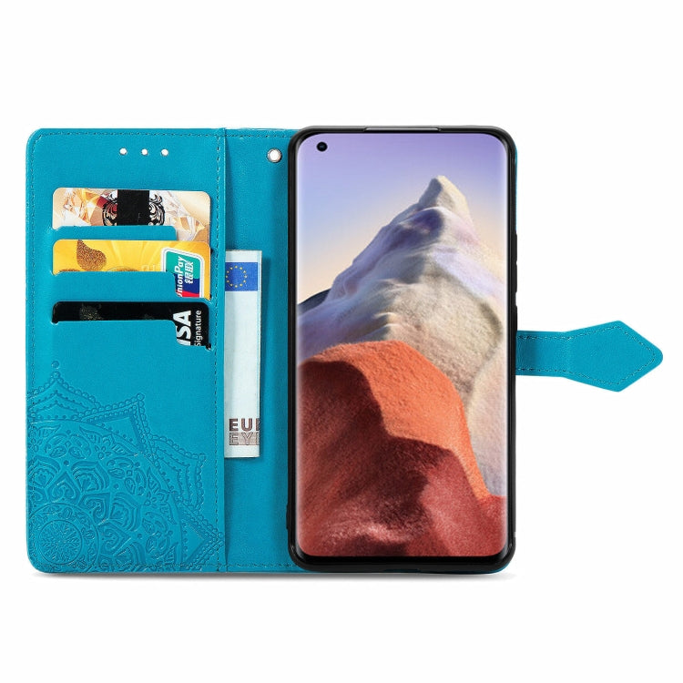 For Xiaomi Mi 11 Ultra Mandala Embossing Pattern Horizontal Flip Leather Case with Holder & Card Slots & Wallet & Lanyard