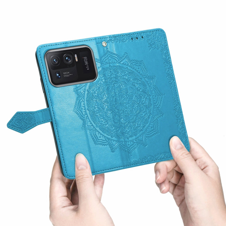 For Xiaomi Mi 11 Ultra Mandala Embossing Pattern Horizontal Flip Leather Case with Holder & Card Slots & Wallet & Lanyard