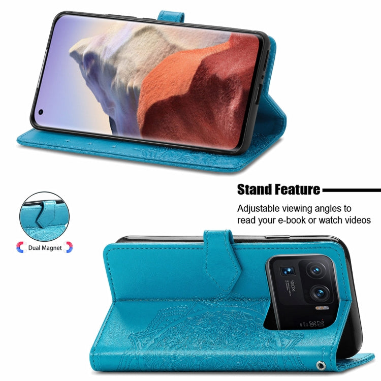 For Xiaomi Mi 11 Ultra Mandala Embossing Pattern Horizontal Flip Leather Case with Holder & Card Slots & Wallet & Lanyard