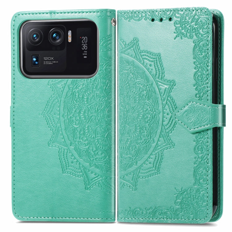 For Xiaomi Mi 11 Ultra Mandala Embossing Pattern Horizontal Flip Leather Case with Holder & Card Slots & Wallet & Lanyard