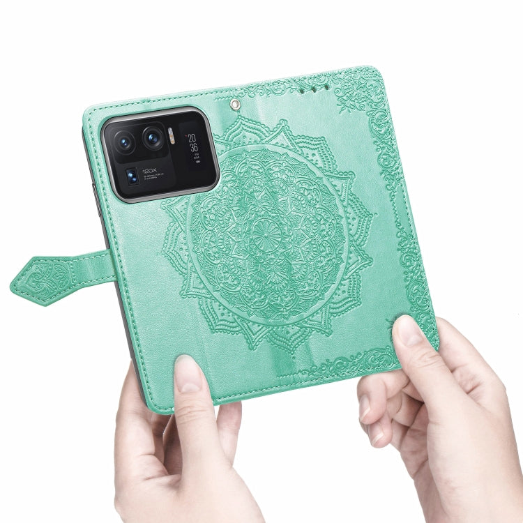 For Xiaomi Mi 11 Ultra Mandala Embossing Pattern Horizontal Flip Leather Case with Holder & Card Slots & Wallet & Lanyard