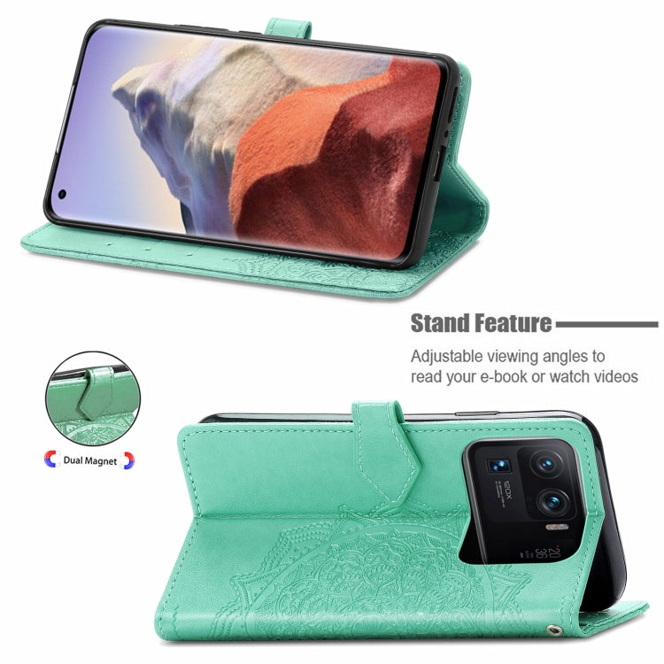 For Xiaomi Mi 11 Ultra Mandala Embossing Pattern Horizontal Flip Leather Case with Holder & Card Slots & Wallet & Lanyard