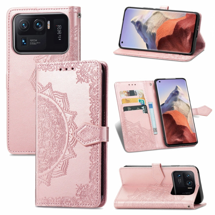For Xiaomi Mi 11 Ultra Mandala Embossing Pattern Horizontal Flip Leather Case with Holder & Card Slots & Wallet & Lanyard