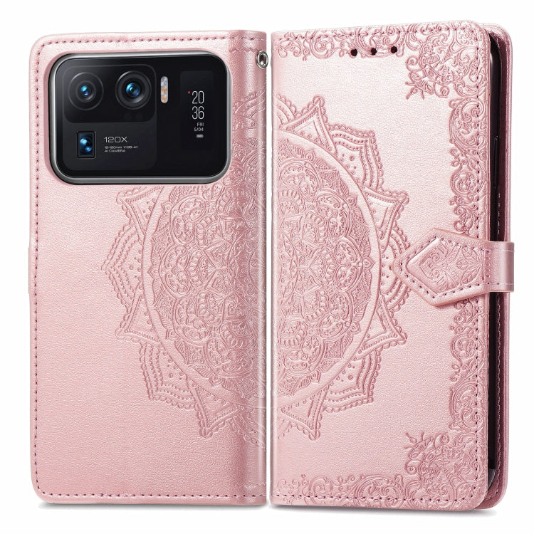 For Xiaomi Mi 11 Ultra Mandala Embossing Pattern Horizontal Flip Leather Case with Holder & Card Slots & Wallet & Lanyard