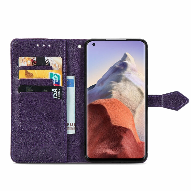 For Xiaomi Mi 11 Ultra Mandala Embossing Pattern Horizontal Flip Leather Case with Holder & Card Slots & Wallet & Lanyard