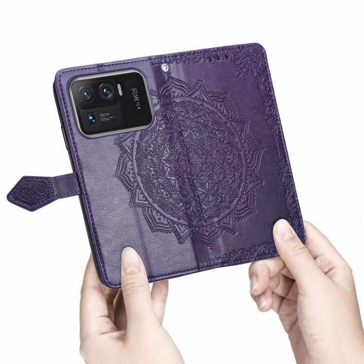For Xiaomi Mi 11 Ultra Mandala Embossing Pattern Horizontal Flip Leather Case with Holder & Card Slots & Wallet & Lanyard
