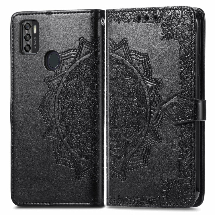 For ZTE A7S 2020 Mandala Embossing Pattern Horizontal Flip Leather Case with Holder & Card Slots & Wallet & Lanyard
