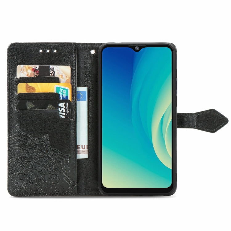 For ZTE A7S 2020 Mandala Embossing Pattern Horizontal Flip Leather Case with Holder & Card Slots & Wallet & Lanyard