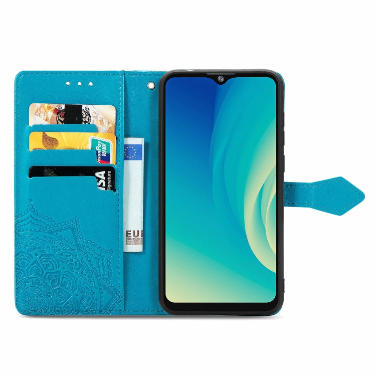 For ZTE A7S 2020 Mandala Embossing Pattern Horizontal Flip Leather Case with Holder & Card Slots & Wallet & Lanyard