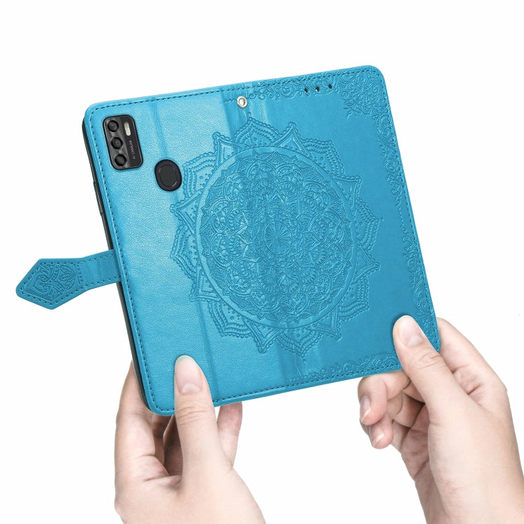 For ZTE A7S 2020 Mandala Embossing Pattern Horizontal Flip Leather Case with Holder & Card Slots & Wallet & Lanyard