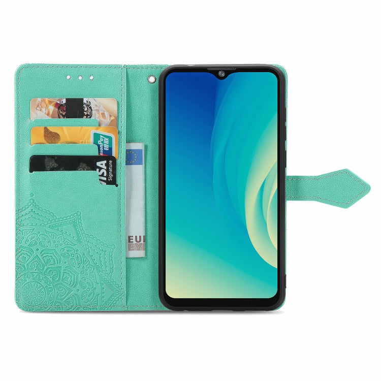 For ZTE A7S 2020 Mandala Embossing Pattern Horizontal Flip Leather Case with Holder & Card Slots & Wallet & Lanyard