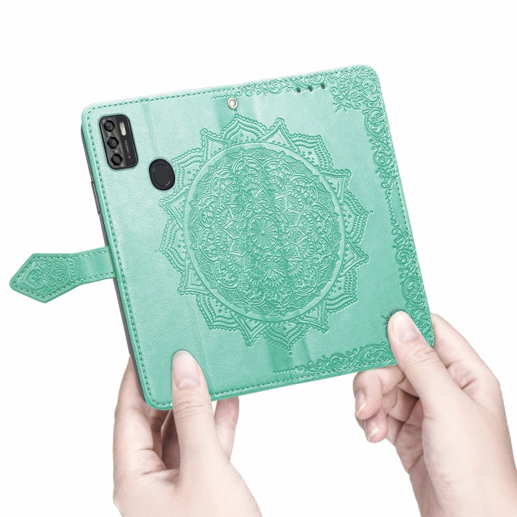 For ZTE A7S 2020 Mandala Embossing Pattern Horizontal Flip Leather Case with Holder & Card Slots & Wallet & Lanyard