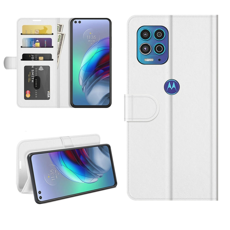 For Motorola Moto Edge S/G100 R64 Texture Single Horizontal Flip Protective Case with Holder & Card Slots & Wallet& Photo Frame