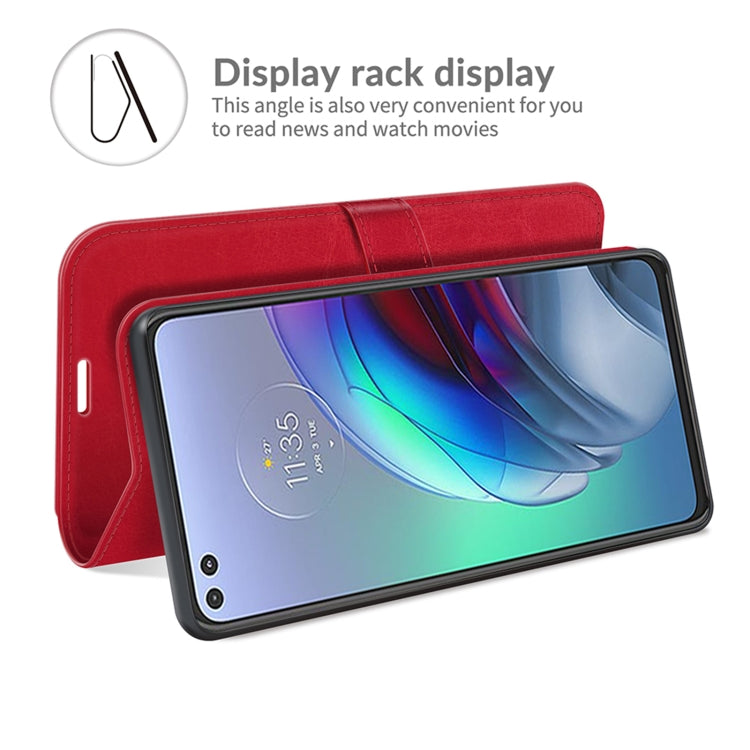 For Motorola Moto Edge S/G100 R64 Texture Single Horizontal Flip Protective Case with Holder & Card Slots & Wallet& Photo Frame