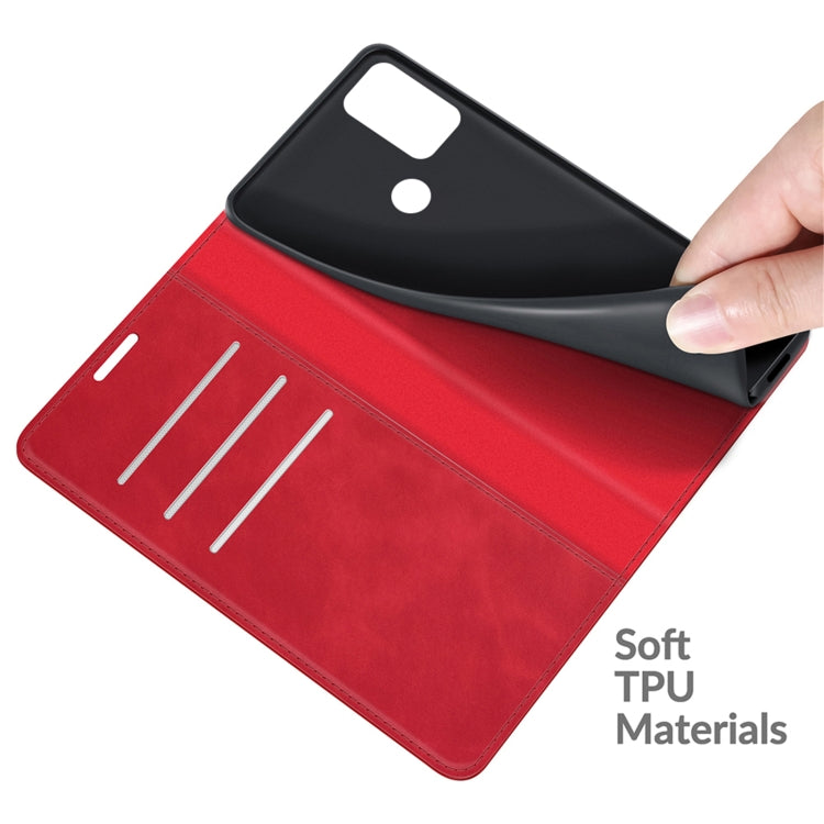 For Motorola Moto G50 Retro-skin Business Magnetic Suction Leather Case with Holder & Card Slots & Wallet