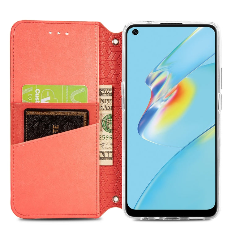 For OPPO A54 4G Blooming Mandala Embossed Pattern Magnetic Horizontal Flip Leather Case with Holder & Card Slots & Wallet