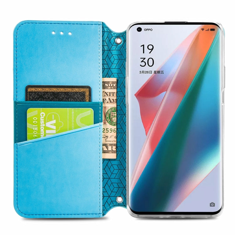 For OPPO Find X3 Pro / Find X3 Blooming Mandala Embossed Pattern Magnetic Horizontal Flip Leather Case with Holder & Card Slots & Wallet