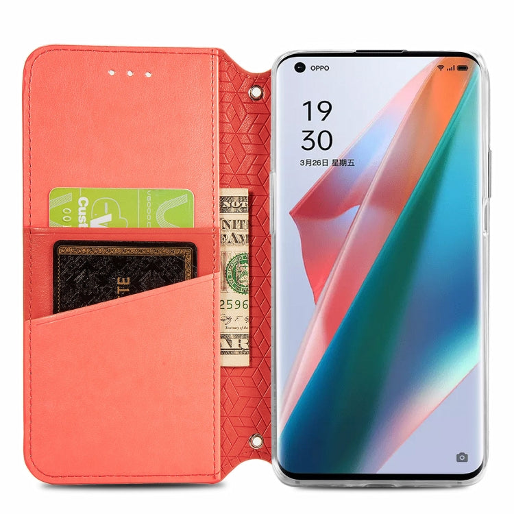 For OPPO Find X3 Pro / Find X3 Blooming Mandala Embossed Pattern Magnetic Horizontal Flip Leather Case with Holder & Card Slots & Wallet