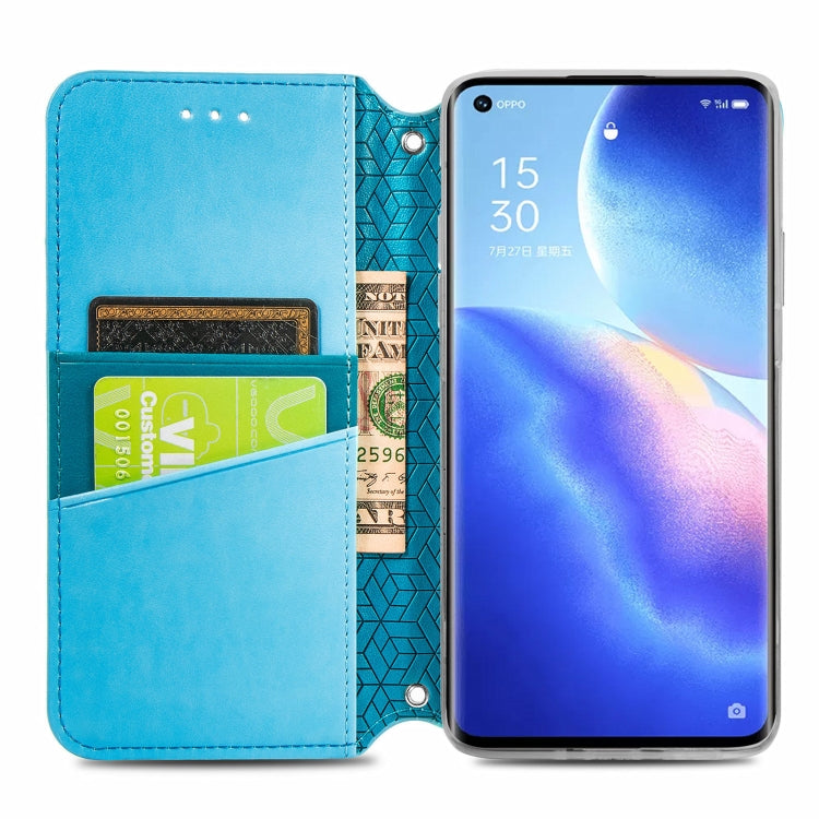 For OPPO Reno5 Pro+ 5G / X3 Neo Blooming Mandala Embossed Pattern Magnetic Horizontal Flip Leather Case with Holder & Card Slots & Wallet
