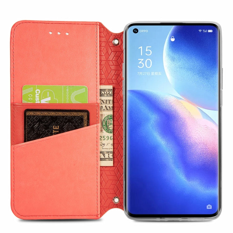 For OPPO Reno5 Pro+ 5G / X3 Neo Blooming Mandala Embossed Pattern Magnetic Horizontal Flip Leather Case with Holder & Card Slots & Wallet